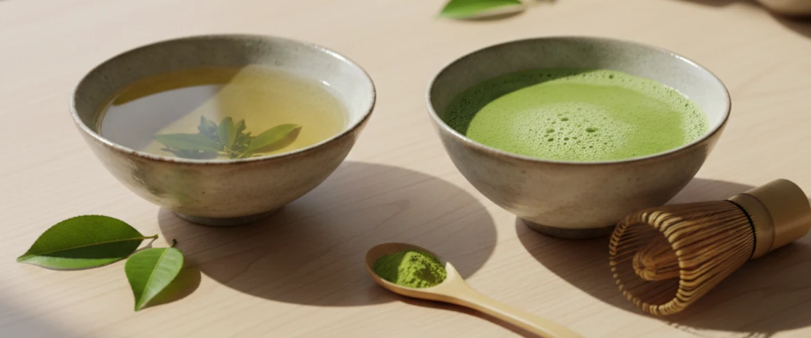 Matcha vs. vihreä tee – eroja värissä, rakenteessa ja ominaisuuksissa