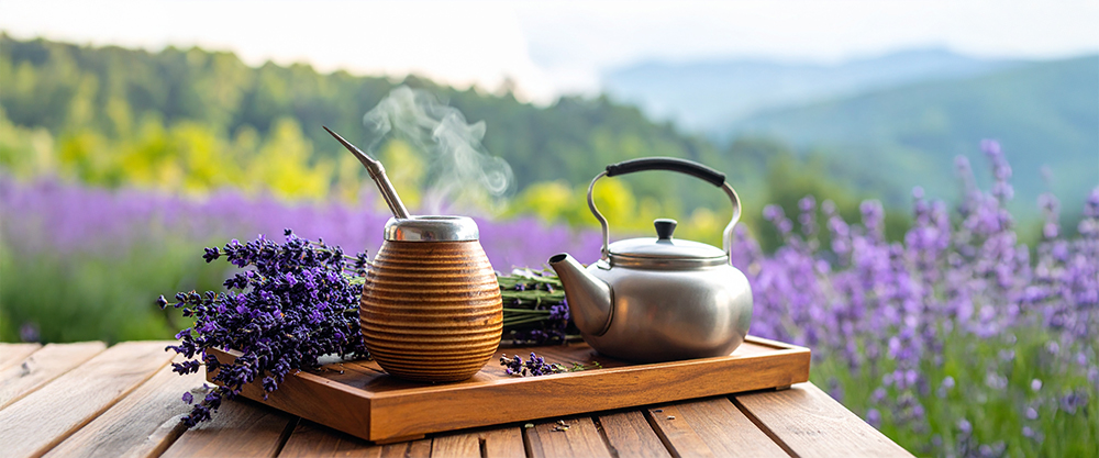 Yerba mate ja laventeli