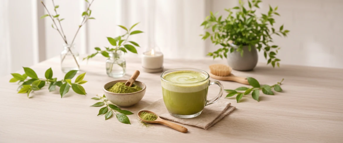 Matcha-tee maitolla – matcha latte arjen juomana