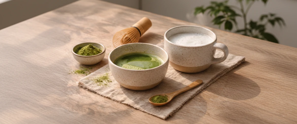 Kuinka valmistaa matcha-latte kotona – matchan valmistaminen maidon kanssa