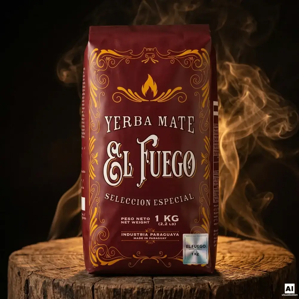 Vahvin yerba mate – El Fuego Elaborada 1 kg.