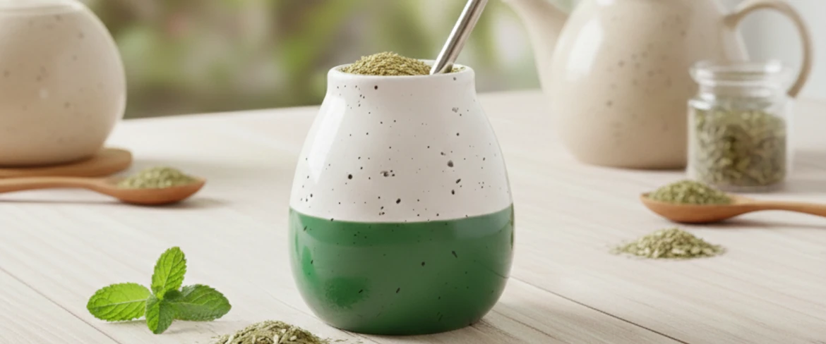 Kuinka valmistaa yerba matea – yerba mate -kuppi, joka on täytetty lehdillä, ja bombilla