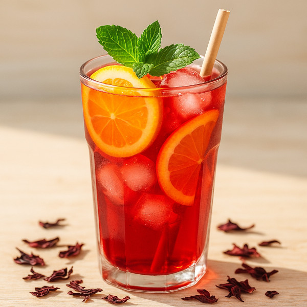 Jäähibiskustee