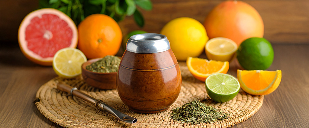 Yerba mate ja sitrushedelmät