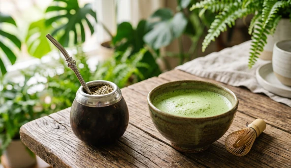 Yerba mate vs. matcha – kumman kannattaa valita? Vertailu niiden ominaisuuksista, mausta ja vaikutuksista
