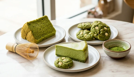 Matcha-jälkiruoat – parhaat reseptit matcha-kakkuihin, juustokakkuihin ja makeisiin herkkuihin