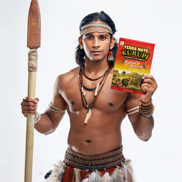 Kurupi: yerba mate, jonka taustalla on demoninen mytologia