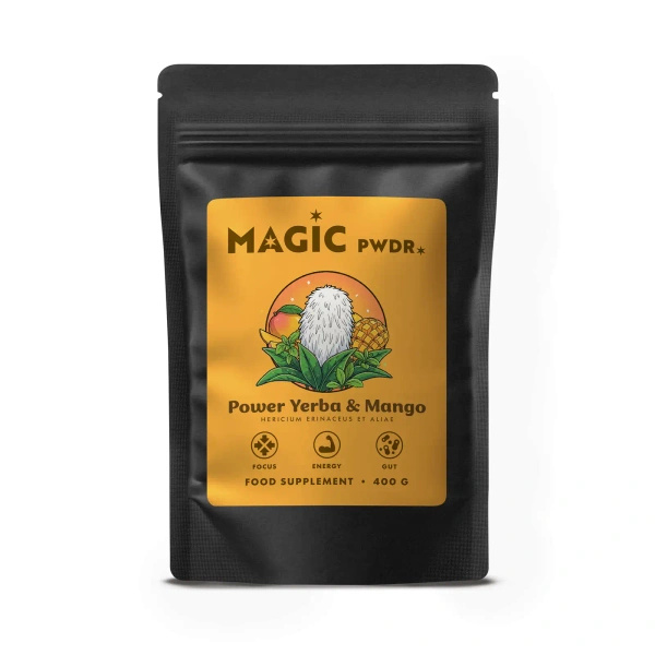 Magic Pwdr – Power Yerba & Mango – Focus & Gut Blend 400 g