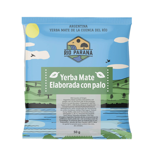 Yerba Mate Rio Parana setti 2x50g Calabash + Bombilla