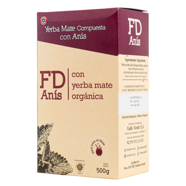 Fede Rico (FD) Anis 0,5 kg 500 g - paraguaylainen yerba mate -tee.