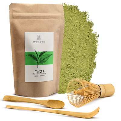 Setti Perinteinen Matcha 100g + Chasen + Chashaku