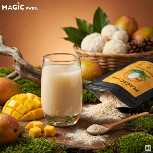 Magic Pwdr – Power Yerba & Mango – Focus & Gut Blend 400 g