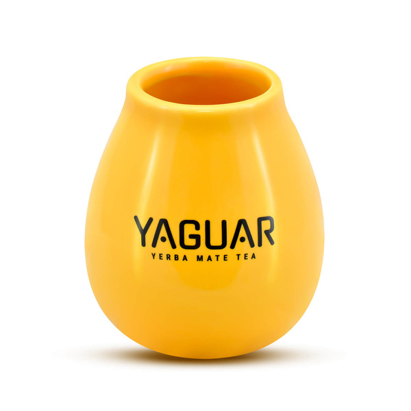 Yaguar Keraaminen Mate-kuppi 350 ml - keltainen