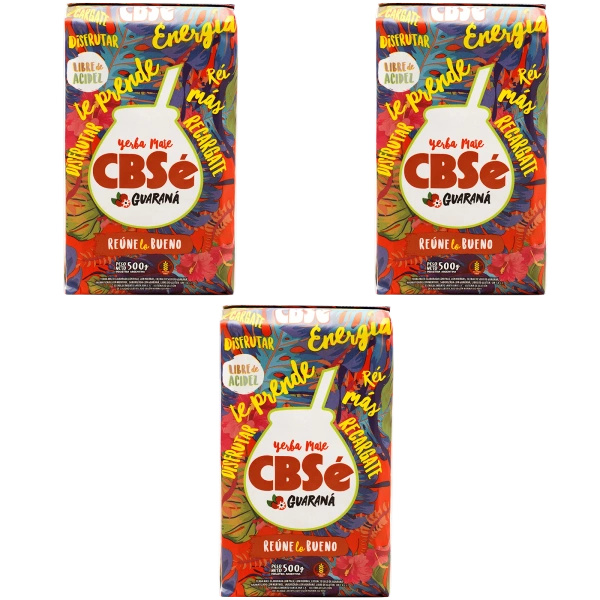Yerba Mate CBSe Energy Guaranalla 3x500g (1.5kg)