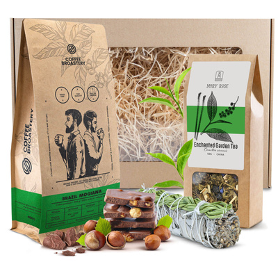 Lahjasetti Bro Coffee Roastery + Tee + Valkoinen salvia suitsuke