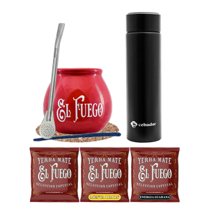 Set Yerba Mate 150g Mate Gourd 3x50g termospullot