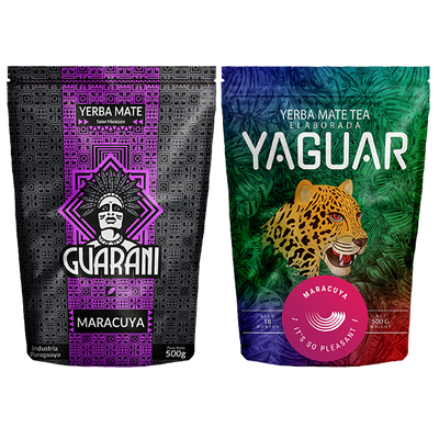 Yerba Mate Guarani Yaguar Maracuya 2x500g 1kg 1kg