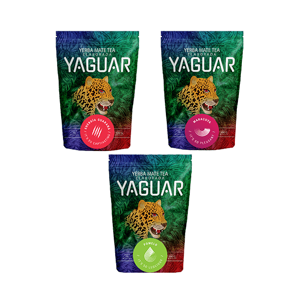 Yerba Mate Yaguar setti erilaisia 3x500g