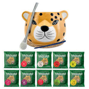 Yerba Mate setti 10x50g Calabash Gatito Yaguar