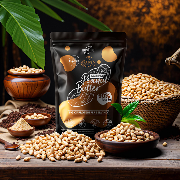 Nustino – Maapähkinävoi jauheena – Classic (ei lisättyä sokeria) 400 g
