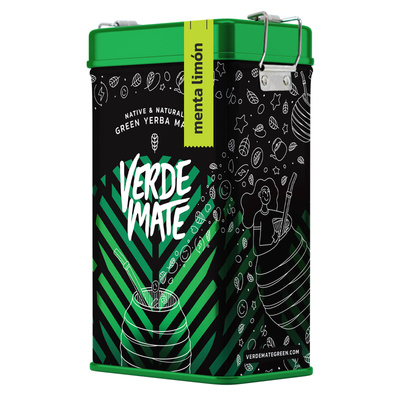 Yerbera - Tinapurkki + Verde Mate Green Menta Limón 0.5kg