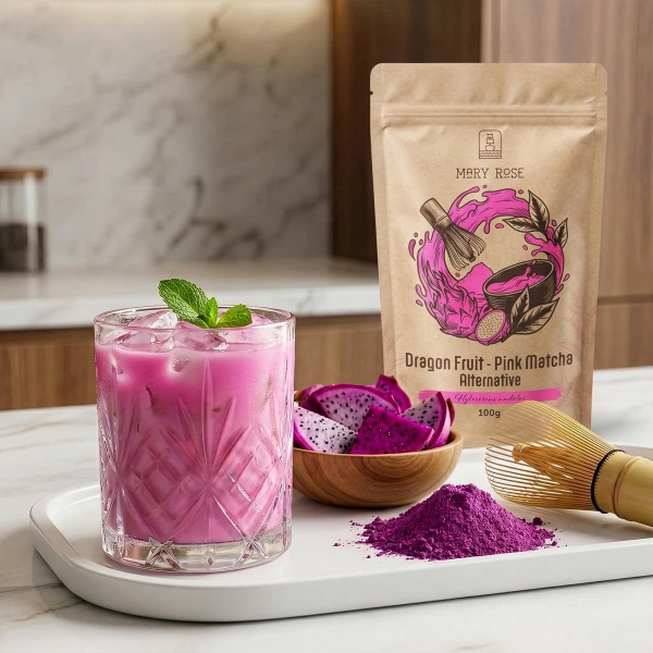 Mary Rose – Pink Matcha Alternative – Dragon fruit (jauhe) 100 g