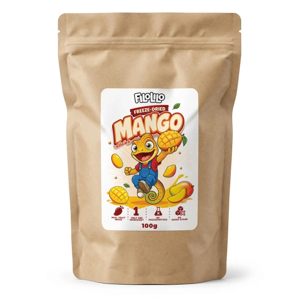 FiloLilo – Pakastekuivattu mango (viipaleet) 100 g