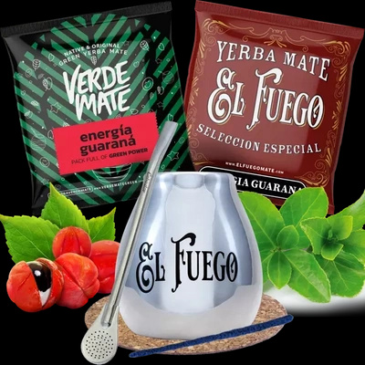 Yerba Mate setti Calabash + Bombilla