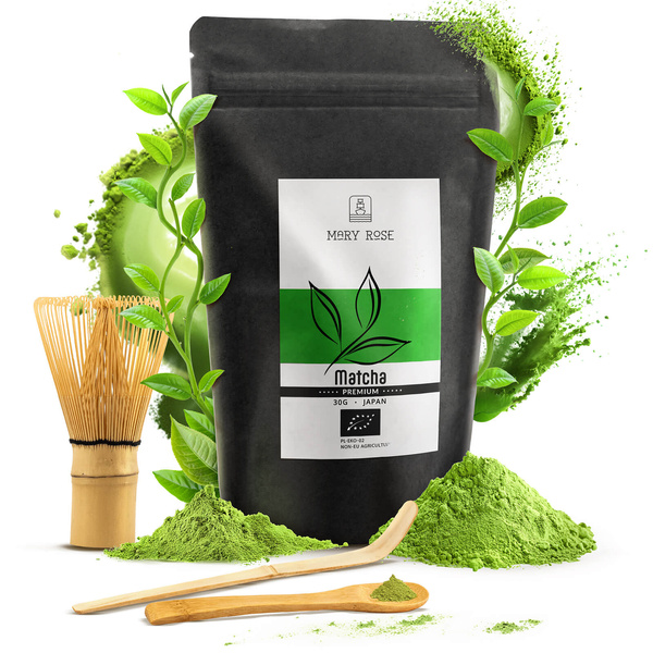 PREMIUM Matcha teen valmistussarja: 30g + tarvikkeet