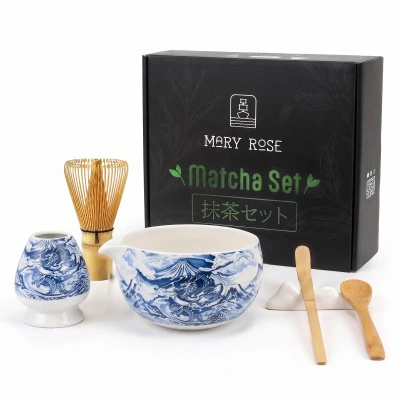 Lahjasetti: matcha-teen valmistustarvikkeet