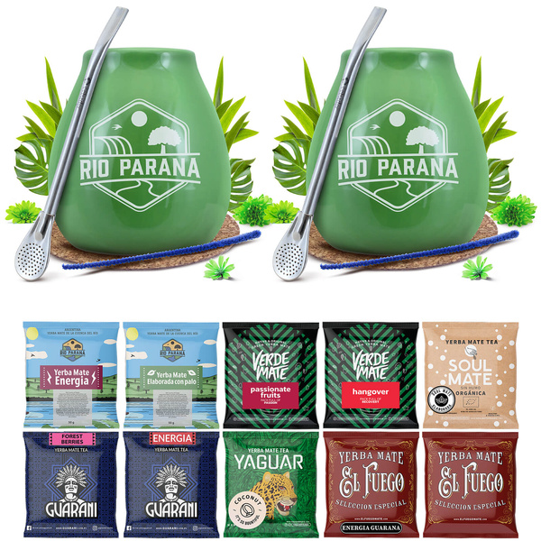 Yerba Mate setti KAHDELLE Calabash Bombilla