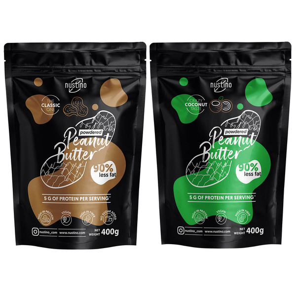 Nustino - maapähkinävoijauhe 2x400g