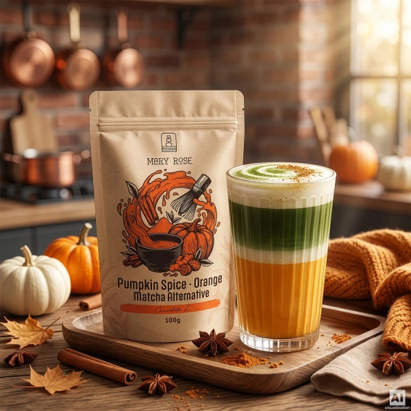 Mary Rose – Orange Matcha Alternative – Pumpkin Spice (jauhe) 100 g