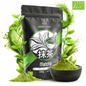 Setti: 3 japanilaista luomu‑matcha‑teetä – seremoniallinen + premium + kulinaarinen