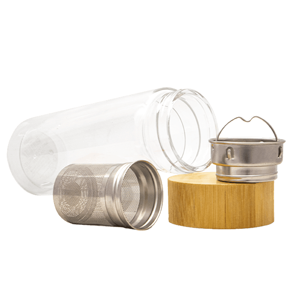 Mate to Go - lasinen termospullo infuusorilla - 300 ml