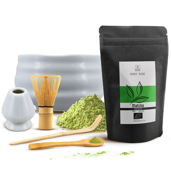 PREMIUM Matcha teen valmistussarja: 30g + tarvikkeet