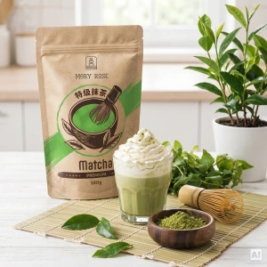 Setti: 2 kiinalaista matcha‑teetä – premium + kulinaarinen