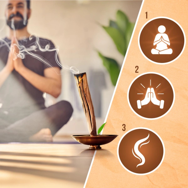 Palo santo suitsukesarja + Salvia nippu + Guayusa