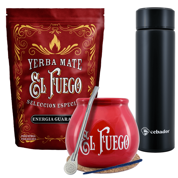 Yerba Mate El Fuego MOC 500g calabash termospullosetti