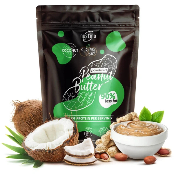 Nustino – Maapähkinävoi jauheena – Coconut (ei lisättyä sokeria) 400 g