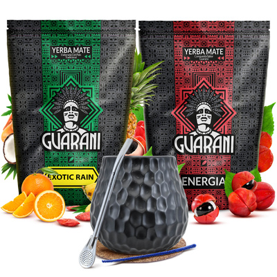 Yerba mate setti Guarani 2x500g keraaminen calabash bombilla keraaminen calabash bombilla