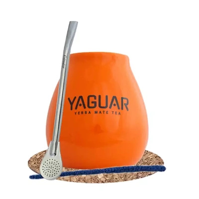 Yerba Mate tarvikesarja: Calabash + Bombilla
