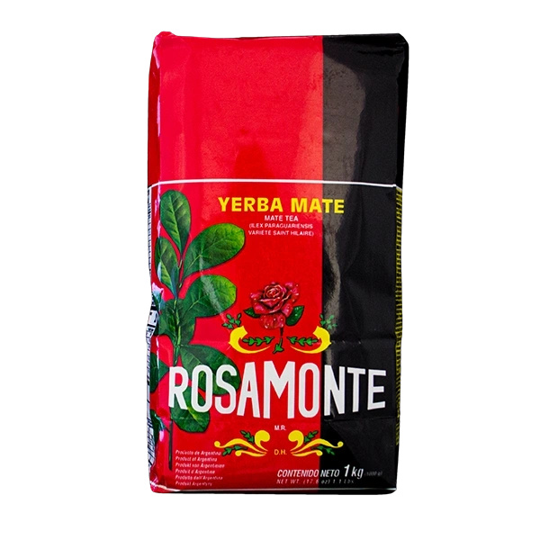 Yerba Mate Elaborada -setti: El Fuego 1kg + Rosamonte 1kg