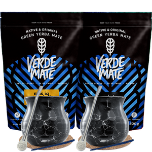 Yerba Mate Mas IQ setti kahdelle Bombilla 2x500
