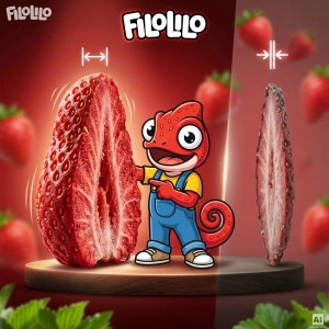 FiloLilo – Pakastekuivatut mansikat (viipaleet) 100 g