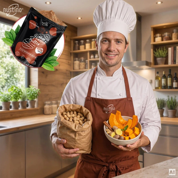 Nustino – Maapähkinävoi jauheena – Pumpkin Spice (ei lisättyä sokeria) 400 g