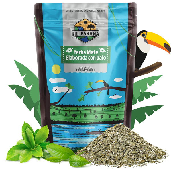 Yerba Mate setti Rio Parana Energia Elaborada 2x500g + tarvikkeet