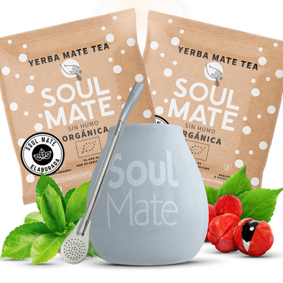Yerba mate setti Bombilla Calabach Matero