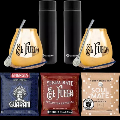 Sarja yerba Mate pariskunnille PREMIUM calabash termospullot