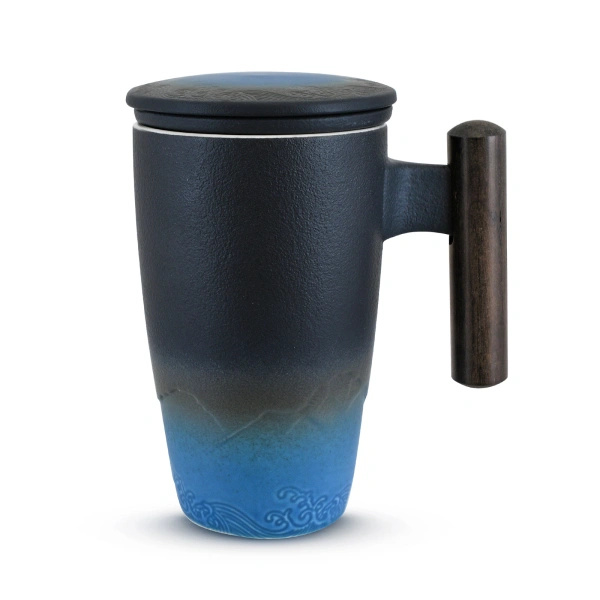 Keraaminen kuppi kannella ja infuusorilla Mystea 300ml